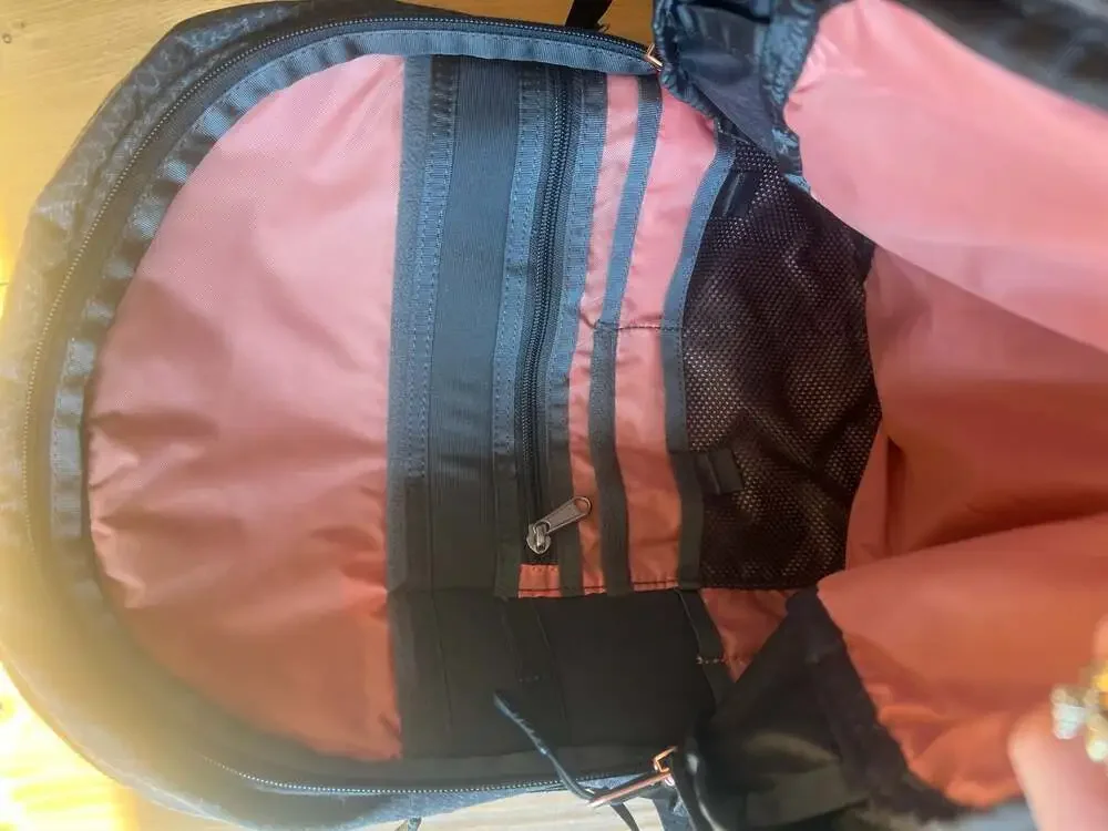 The North Face Borealis Backpack in Blue Black Diamond Pattern